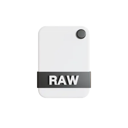 Archivo RAW  3D Icon