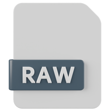 Archivo RAW  3D Icon