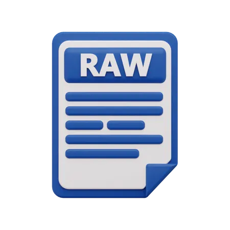 Archivo RAW  3D Icon
