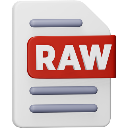 Archivo RAW  3D Icon