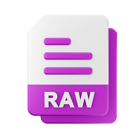 Archivo RAW  3D Icon