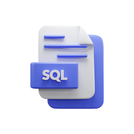 Archivo sql  3D Icon