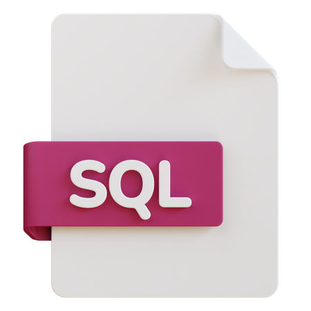 Archivo sql  3D Icon