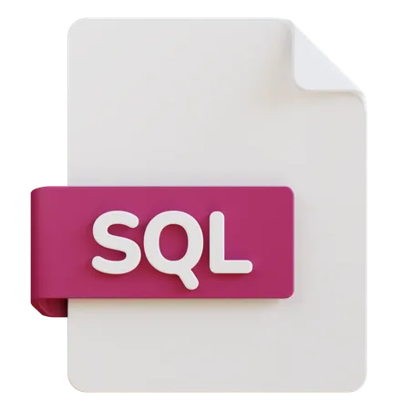 Archivo sql  3D Icon