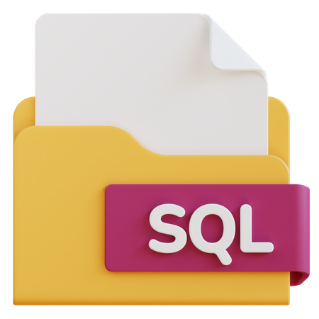 Archivo sql  3D Icon