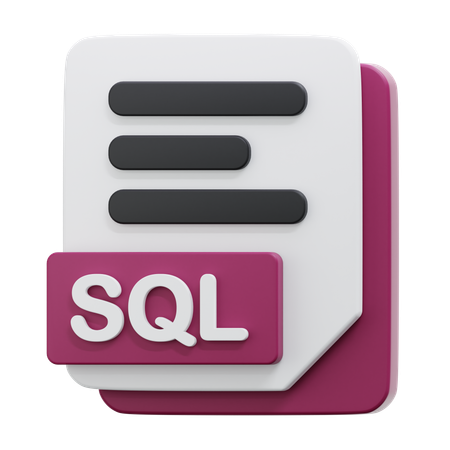 Archivo sql  3D Icon