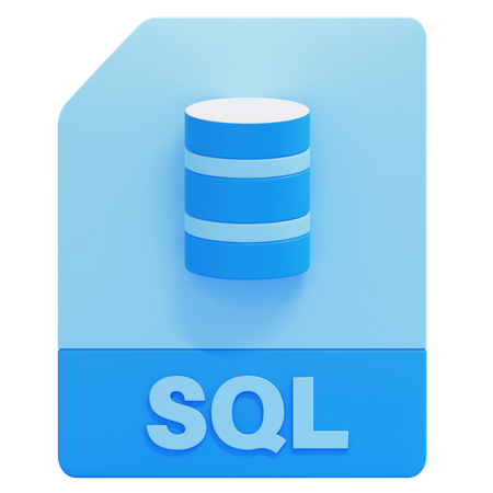 Archivo sql  3D Icon