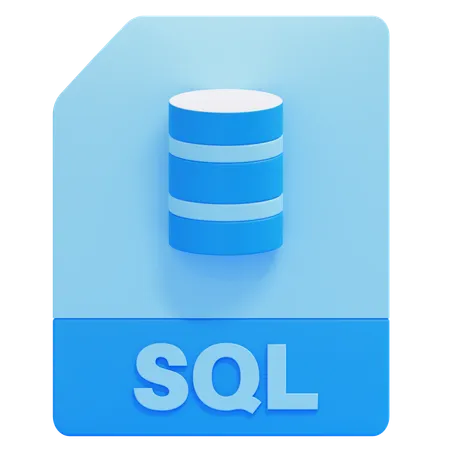 Archivo sql  3D Icon