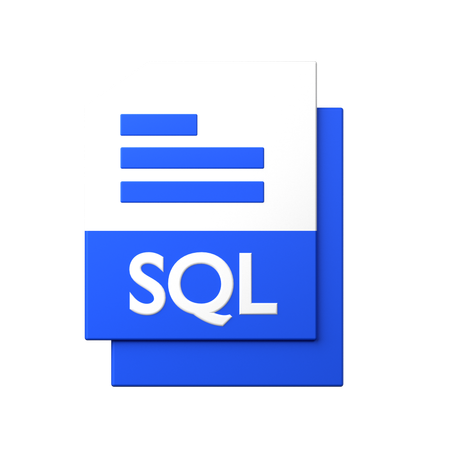 Archivo sql  3D Icon