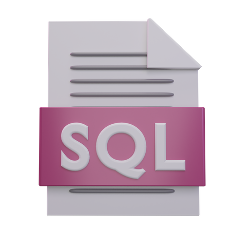 Archivo sql  3D Icon