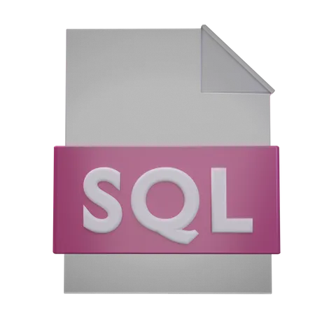 Archivo sql  3D Icon