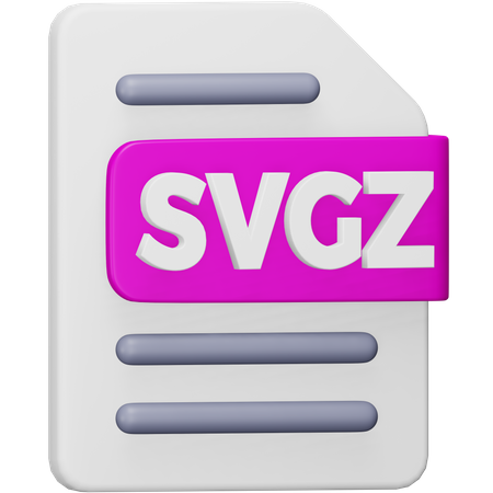 Archivo svgz  3D Icon