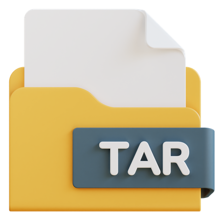 Archivo tar  3D Icon