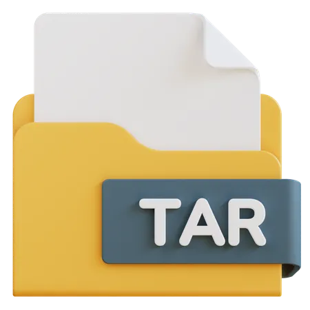 Archivo tar  3D Icon