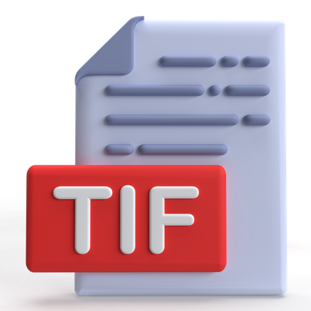 Archivo tif  3D Icon