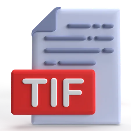 Archivo tif  3D Icon