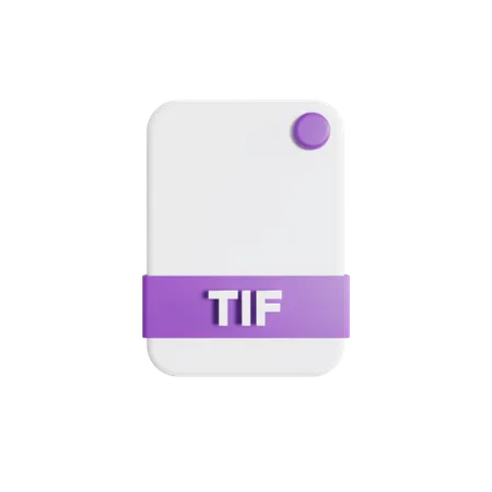 Archivo tif  3D Icon