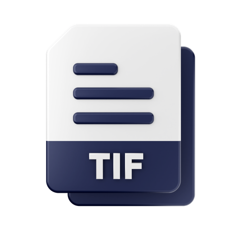 Archivo tif  3D Icon