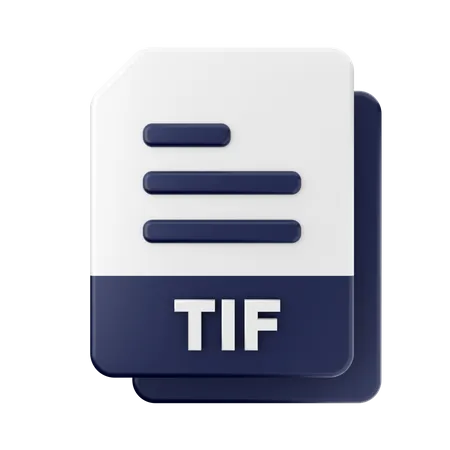 Archivo tif  3D Icon