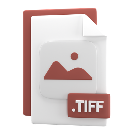 Archivo tiff  3D Icon