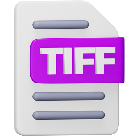 Archivo tiff  3D Icon