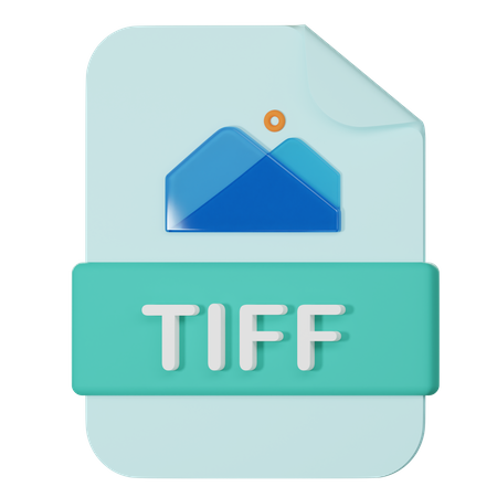 Archivo tiff  3D Icon