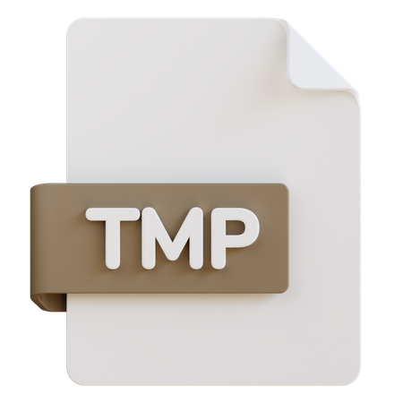 Archivo tmp  3D Icon