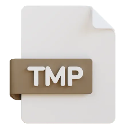 Archivo tmp  3D Icon