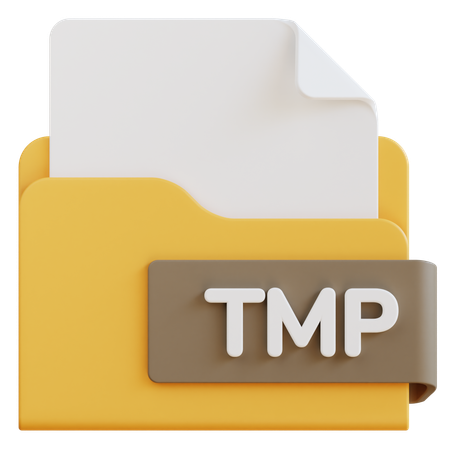 Archivo tmp  3D Icon