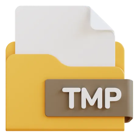 Archivo tmp  3D Icon