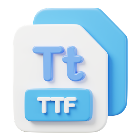 Archivo ttf  3D Icon