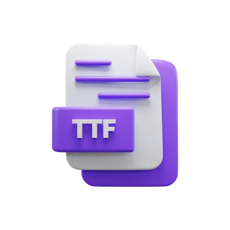 Archivo ttf  3D Icon