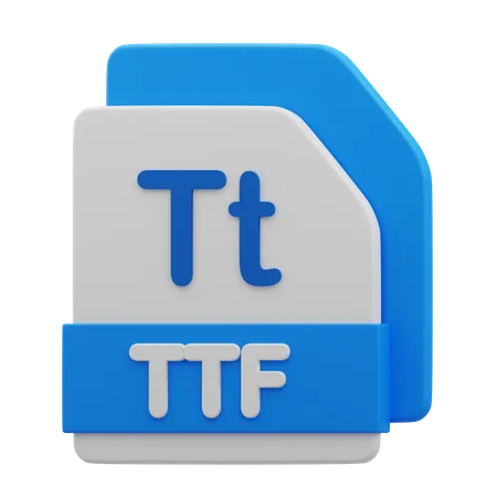 Archivo ttf  3D Icon