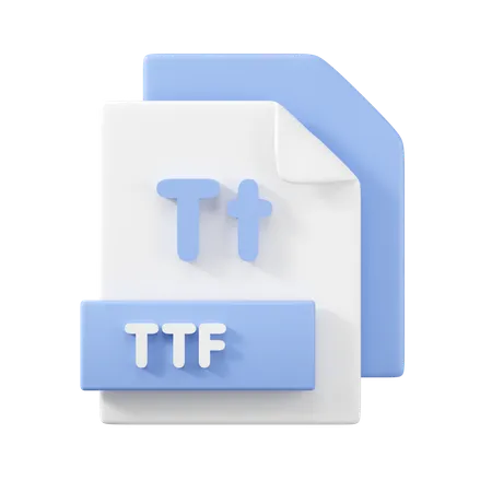 Archivo ttf  3D Icon