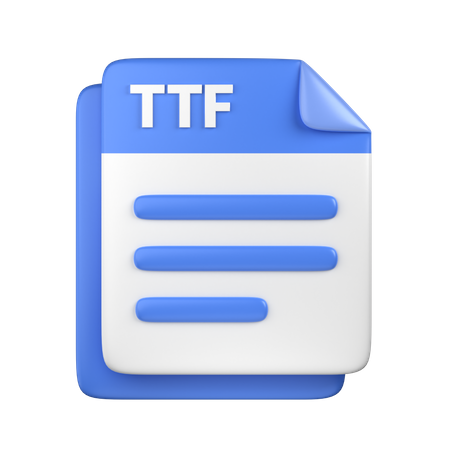 Archivo ttf  3D Icon