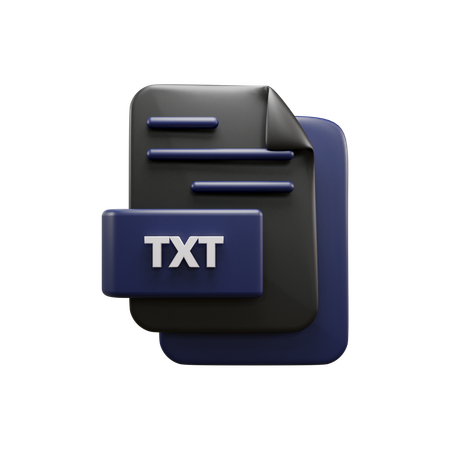 Archivo de texto  3D Icon