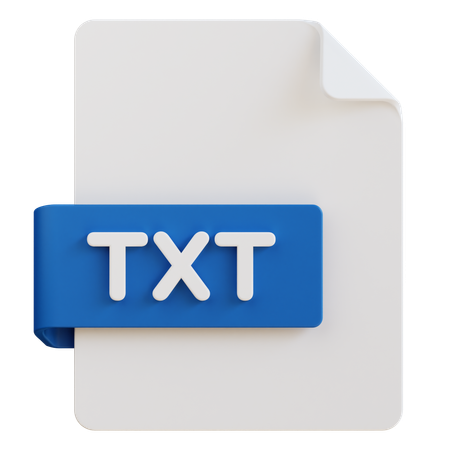 Archivo de texto  3D Icon