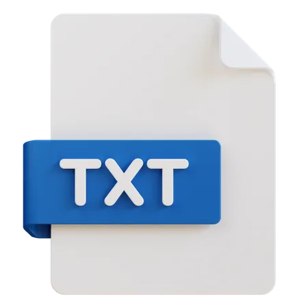 Archivo de texto  3D Icon