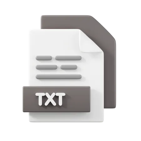 Archivo de texto  3D Icon