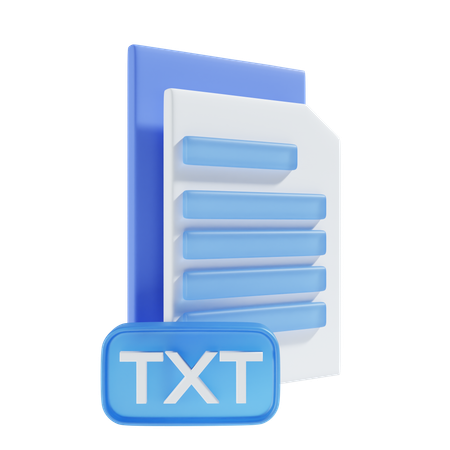 Archivo de texto  3D Icon