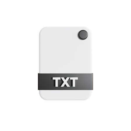 Archivo de texto  3D Icon