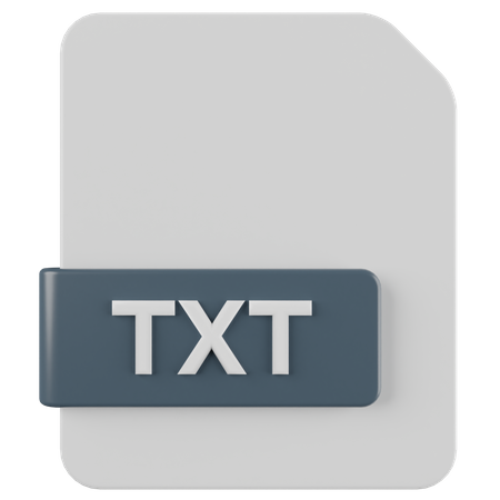 Archivo de texto  3D Icon