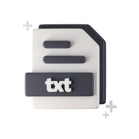 Archivo de texto  3D Icon