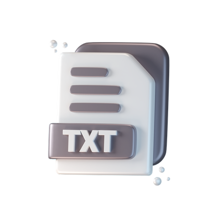 Archivo de texto  3D Icon