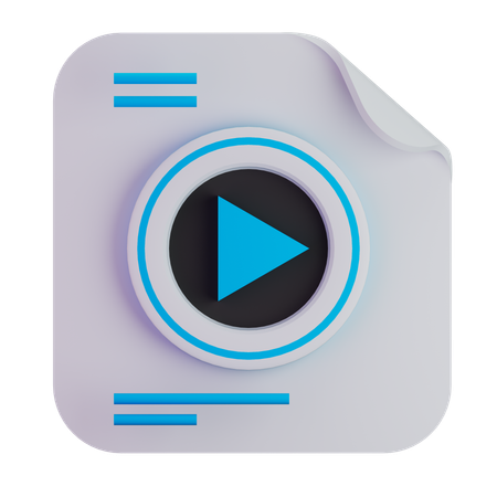 Archivo de vídeo  3D Icon