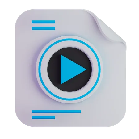 Archivo de vídeo  3D Icon