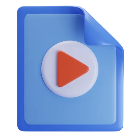 Archivo de vídeo  3D Icon