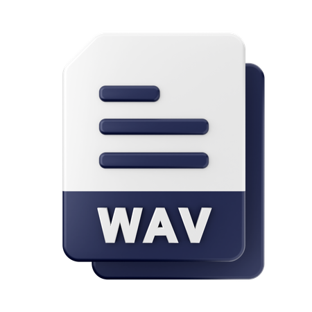 Archivo wav  3D Icon