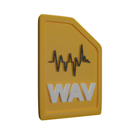 Archivo wav  3D Icon