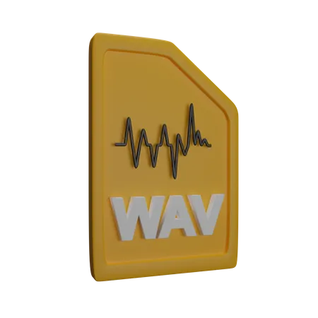 Archivo wav  3D Icon